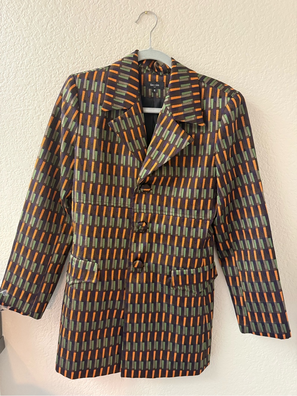 Vintage Patterned Blazer